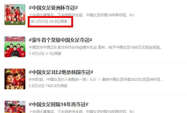 中国女足夺冠的影响力为什么这么大呢图3