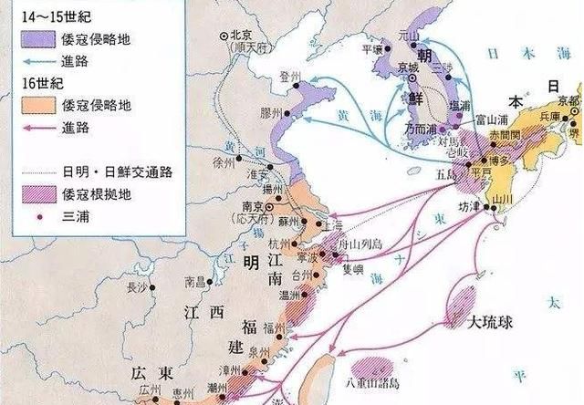 我国沿海在唐宋元明时期都有倭寇横行，为什么到了清朝却没有了图1