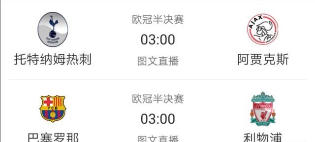 欧冠四分之一决赛全部结束，利物浦热刺巴萨阿贾克斯，今年欧冠您认为谁会是冠军图 5