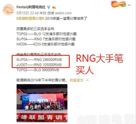 RNG“大换血计划启动”，猛砸 40 万买新人，还一口气招来 2 名新上单试训，你有何看法图 5