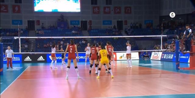 中国女排对波兰第二局